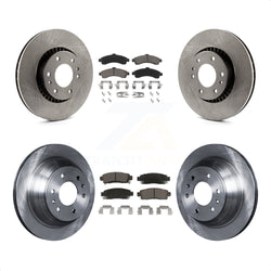 Front Rear Disc Brake Rotors And Ceramic Pads Kit For Chevrolet Trailblazer GMC EXT Envoy XL Buick Rainier XUV SSR Isuzu Ascender Saab 9-7x K8C-100932