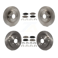 Front Rear Disc Brake Rotors And Ceramic Pads Kit For Nissan Pathfinder Murano INFINITI QX60 JX35 K8C-100933