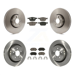 Front Rear Disc Brake Rotors And Ceramic Pads Kit For 2010-2015 Volvo XC60 K8C-100936