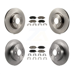 Front Rear Disc Brake Rotors And Ceramic Pads Kit For Nissan Altima K8C-100937