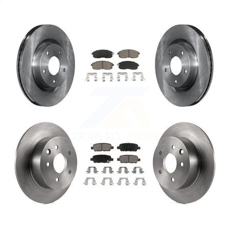 Front Rear Disc Brake Rotors And Ceramic Pads Kit For Nissan Altima K8C-100938 by Transit Auto