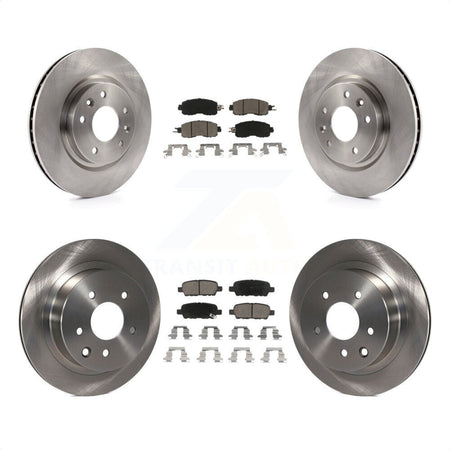 Front Rear Disc Brake Rotors And Ceramic Pads Kit For Nissan LEAF K8C-100939 by Transit Auto