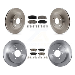 Front Rear Disc Brake Rotors And Ceramic Pads Kit For 2001-2006 Hyundai Santa Fe With 294mm Diameter Rotor K8C-100946