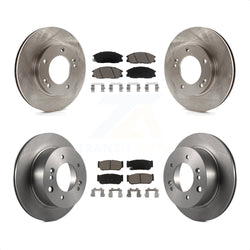 Front Rear Disc Brake Rotors And Ceramic Pads Kit For 2003-2006 Kia Sorento K8C-100948