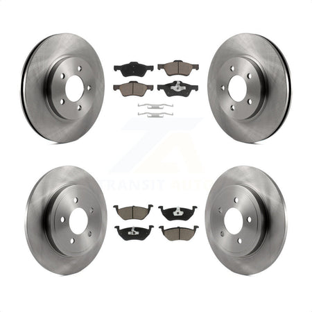 Front Rear Disc Brake Rotors And Ceramic Pads Kit For Ford Escape Mercury Mariner Mazda Tribute K8C-100956 by Transit Auto