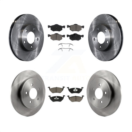 Front Rear Disc Brake Rotors And Ceramic Pads Kit For Mazda Tribute Mercury Mariner K8C-100958 by Transit Auto