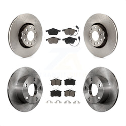 Front Rear Disc Brake Rotors And Ceramic Pads Kit For Audi A6 With 312mm Diameter Rotor K8C-100960