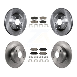 Front Rear Disc Brake Rotors And Ceramic Pads Kit For 2007-2012 Nissan Sentra SE-R K8C-100971