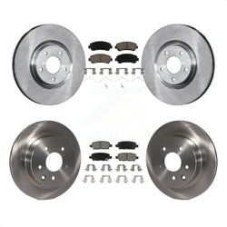 Front Rear Disc Brake Rotors And Ceramic Pads Kit For 2014-2017 Nissan Juke Nismo RS K8C-100972