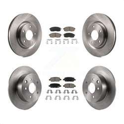 Front Rear Disc Brake Rotors And Ceramic Pads Kit For Nissan Sentra Juke K8C-100973