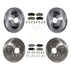 Front Rear Disc Brake Rotors And Ceramic Pads Kit For Nissan Rogue Select K8C-100975