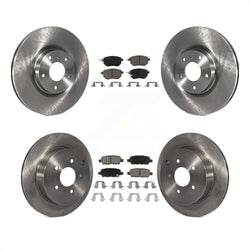 Front Rear Disc Brake Rotors And Ceramic Pads Kit For Nissan Murano K8C-100977