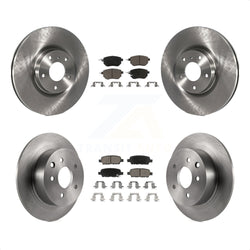 Front Rear Disc Brake Rotors And Ceramic Pads Kit For Nissan Altima Maxima K8C-100981