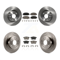 Front Rear Disc Brake Rotors And Ceramic Pads Kit For Honda Accord K8C-100983