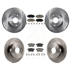 Front Rear Disc Brake Rotors And Ceramic Pads Kit For Honda Accord K8C-100987