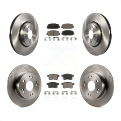 Front Rear Disc Brake Rotors And Ceramic Pads Kit For Honda Accord K8C-100988