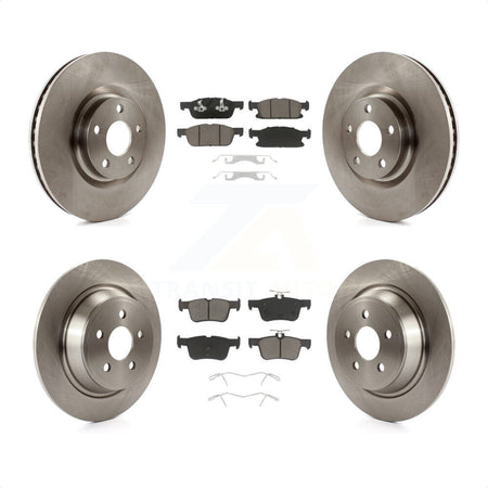 Front Rear Disc Brake Rotors And Ceramic Pads Kit For Ford Edge K8C-100992 by Transit Auto