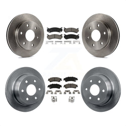 Front Rear Disc Brake Rotors And Ceramic Pads Kit For Chevrolet Silverado 1500 GMC Sierra Classic Suburban Tahoe Astro Yukon XL Safari K8C-100995