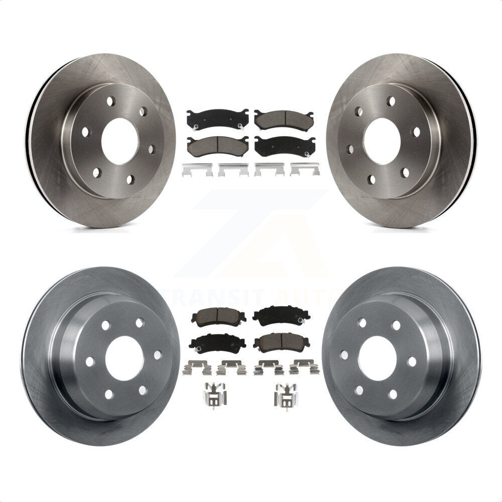 Front Rear Disc Brake Rotors And Ceramic Pads Kit For Chevrolet Silverado 1500 GMC Sierra Classic Suburban Tahoe Astro Yukon XL Safari K8C-100995 by Transit Auto