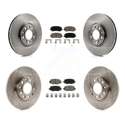 Front Rear Disc Brake Rotors And Ceramic Pads Kit For 2015-2017 Chrysler 200 With 305mm Diameter Rotor K8C-100998