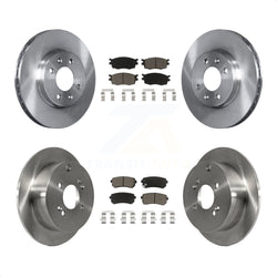 Front Rear Disc Brake Rotors And Ceramic Pads Kit For Hyundai Accent Kia Rio Rio5 K8C-100999