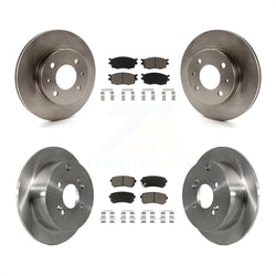 Front Rear Disc Brake Rotors And Ceramic Pads Kit For 2006 Hyundai Accent Hatchback K8C-101000