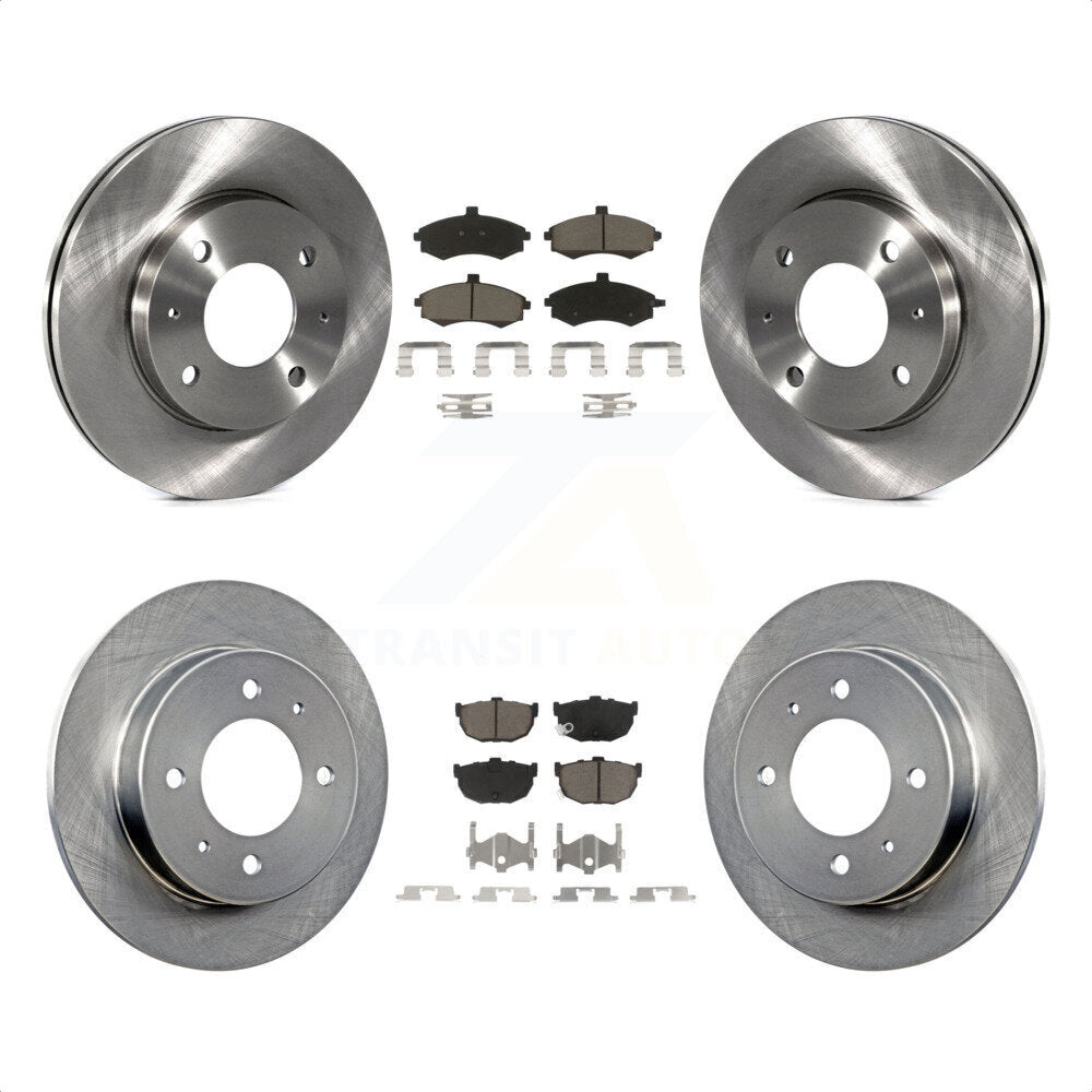 Front Rear Disc Brake Rotors And Ceramic Pads Kit For Hyundai Elantra rear brakes K8C-101007 by Transit Auto