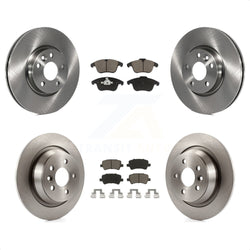 Front Rear Disc Brake Rotors And Ceramic Pads Kit For 2012-2015 Land Rover Range Evoque K8C-101010