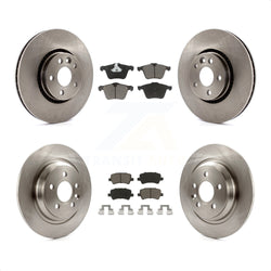 Front Rear Disc Brake Rotors And Ceramic Pads Kit For Volvo S60 V60 Cross Country V70 K8C-101013