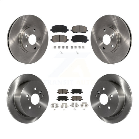 Front Rear Disc Brake Rotors And Ceramic Pads Kit For Toyota Highlander K8C-101016 by Transit Auto