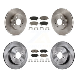 Front Rear Disc Brake Rotors And Ceramic Pads Kit For Hyundai Accent Kia Rio K8C-101018