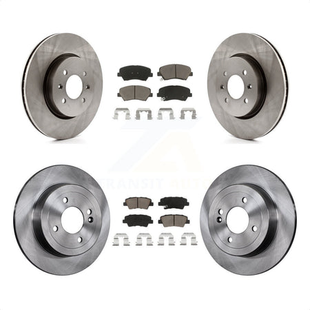 Front Rear Disc Brake Rotors And Ceramic Pads Kit For Kia Rio K8C-101019 by Transit Auto