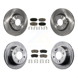 Front Rear Disc Brake Rotors And Ceramic Pads Kit For Hyundai Elantra K8C-101020
