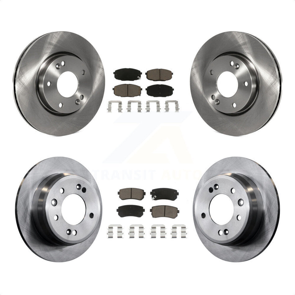 Front Rear Disc Brake Rotors And Ceramic Pads Kit For Hyundai Elantra K8C-101020 by Transit Auto