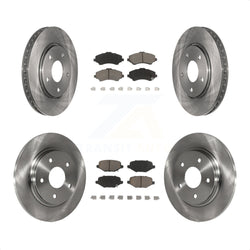 Front Rear Disc Brake Rotors And Ceramic Pads Kit For Dodge Grand Caravan Chrysler Town & Country Journey Ram C/V Volkswagen Routan K8C-101027