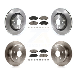 Front Rear Disc Brake Rotors And Ceramic Pads Kit For Jeep Wrangler JK With 332mm Diameter Rotor K8C-101032