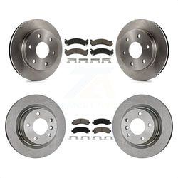 Front Rear Disc Brake Rotors And Ceramic Pads Kit For 2006-2006 Chevrolet Express 2500 GMC Savana K8C-101039