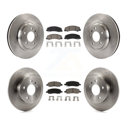 Front Rear Disc Brake Rotors And Ceramic Pads Kit For 2006-2011 Buick Lucerne Cadillac DTS K8C-101042
