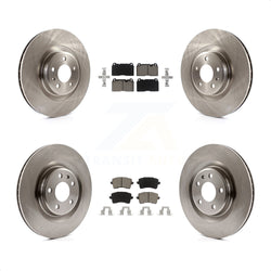 Front Rear Disc Brake Rotors And Ceramic Pads Kit For Audi Q5 K8C-101057