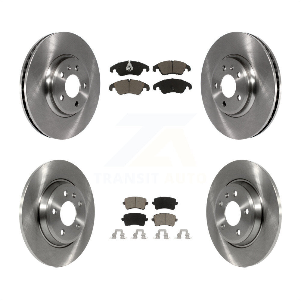 Front Rear Disc Brake Rotors And Ceramic Pads Kit For Audi Q5 A4 Quattro A5 K8C-101058 by Transit Auto