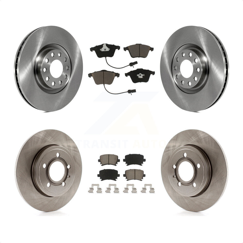 Front Rear Disc Brake Rotors And Ceramic Pads Kit For Audi A4 Quattro K8C-101061 by Transit Auto