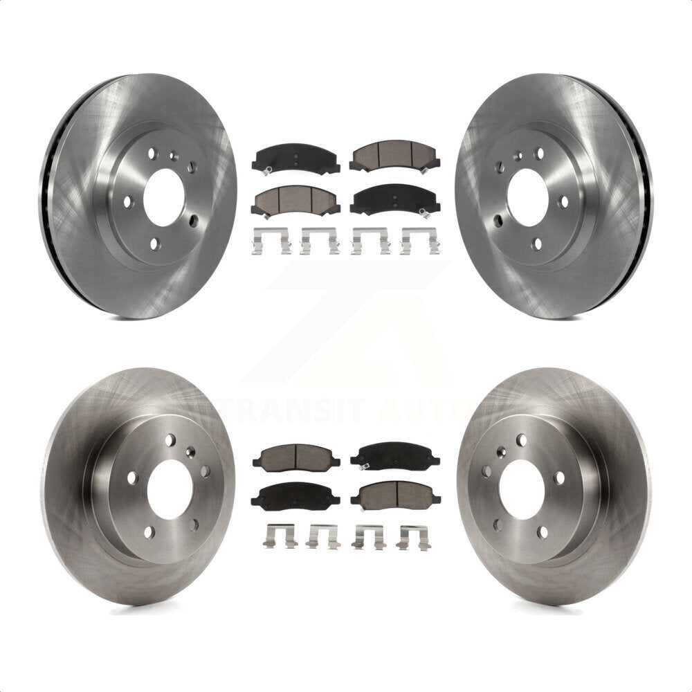 Front Rear Disc Brake Rotors And Ceramic Pads Kit For Buick Lucerne K8C-101075 by Transit Auto