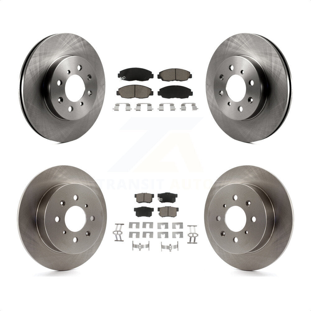 Front Rear Disc Brake Rotors And Ceramic Pads Kit For Honda Civic Acura EL K8C-101076 by Transit Auto