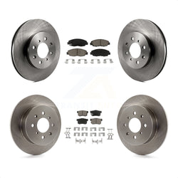 Front Rear Disc Brake Rotors And Ceramic Pads Kit For Honda Civic Acura EL K8C-101076