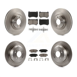 Front Rear Disc Brake Rotors And Ceramic Pads Kit For Hyundai Genesis K8C-101081