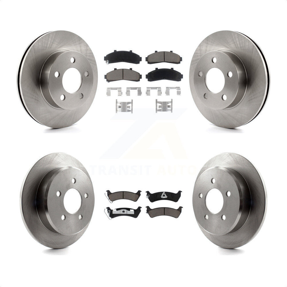 Front Rear Disc Brake Rotors And Ceramic Pads Kit For 2001 Ford Explorer AWD 4WD From 01 02 K8C-101088 by Transit Auto