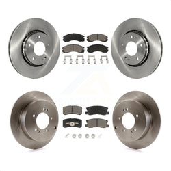 Front Rear Disc Brake Rotors And Ceramic Pads Kit For Mitsubishi Lancer K8C-101090
