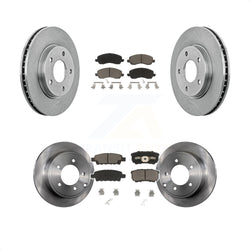 Front Rear Disc Brake Rotors And Ceramic Pads Kit For Mitsubishi Lancer K8C-101092