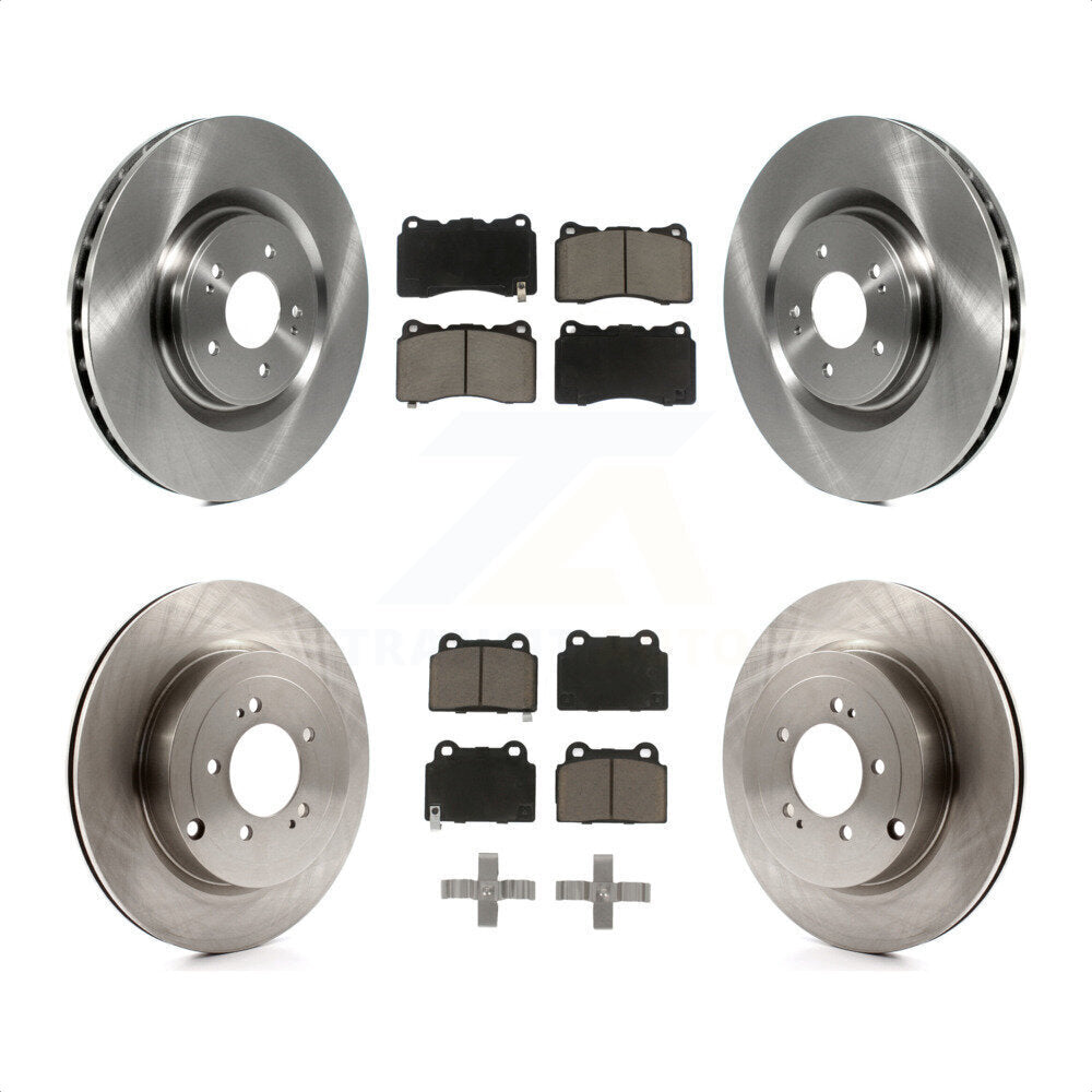 Front Rear Disc Brake Rotors And Ceramic Pads Kit For Mitsubishi Lancer K8C-101093 by Transit Auto