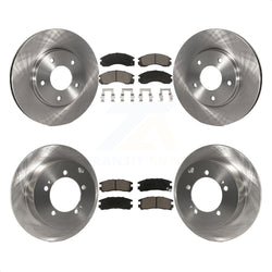 Front Rear Disc Brake Rotors And Ceramic Pads Kit For 2000 Mitsubishi Eclipse 3.0L K8C-101094